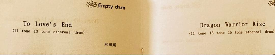 タングドラム15音　Dメジャー　楽譜あり　EMPTY DRUM