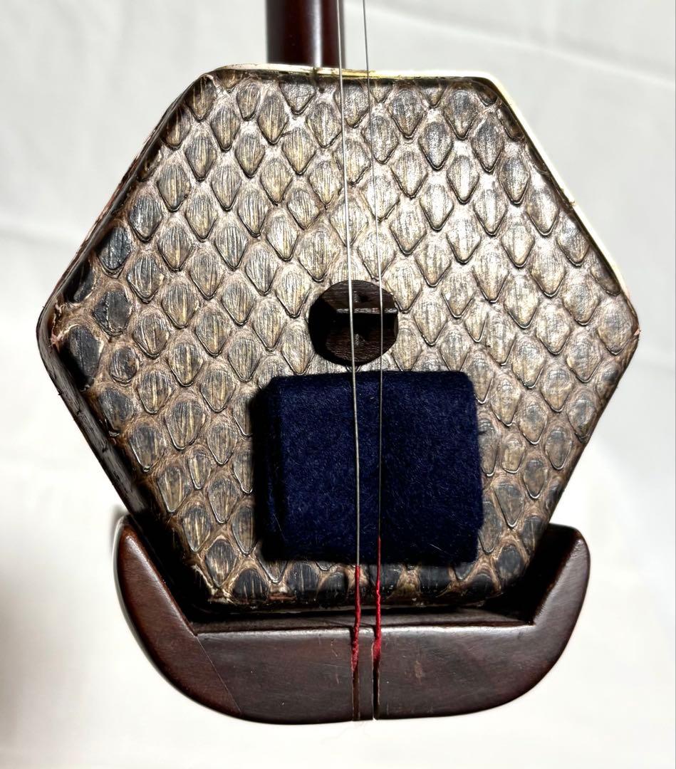 二胡 一式セット 中国蘇州 本皮製 付属品