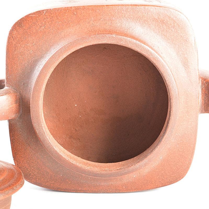 中国　除友泉製　紫砂　朱泥　急須　茶壷　N　6636