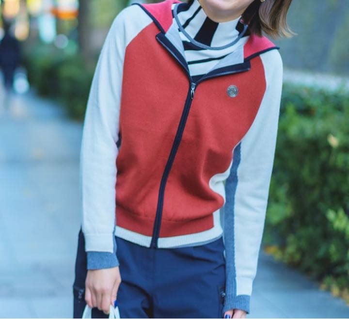 ♡新品タグ付♡ランバンスポールニットブルゾン/サイズ42