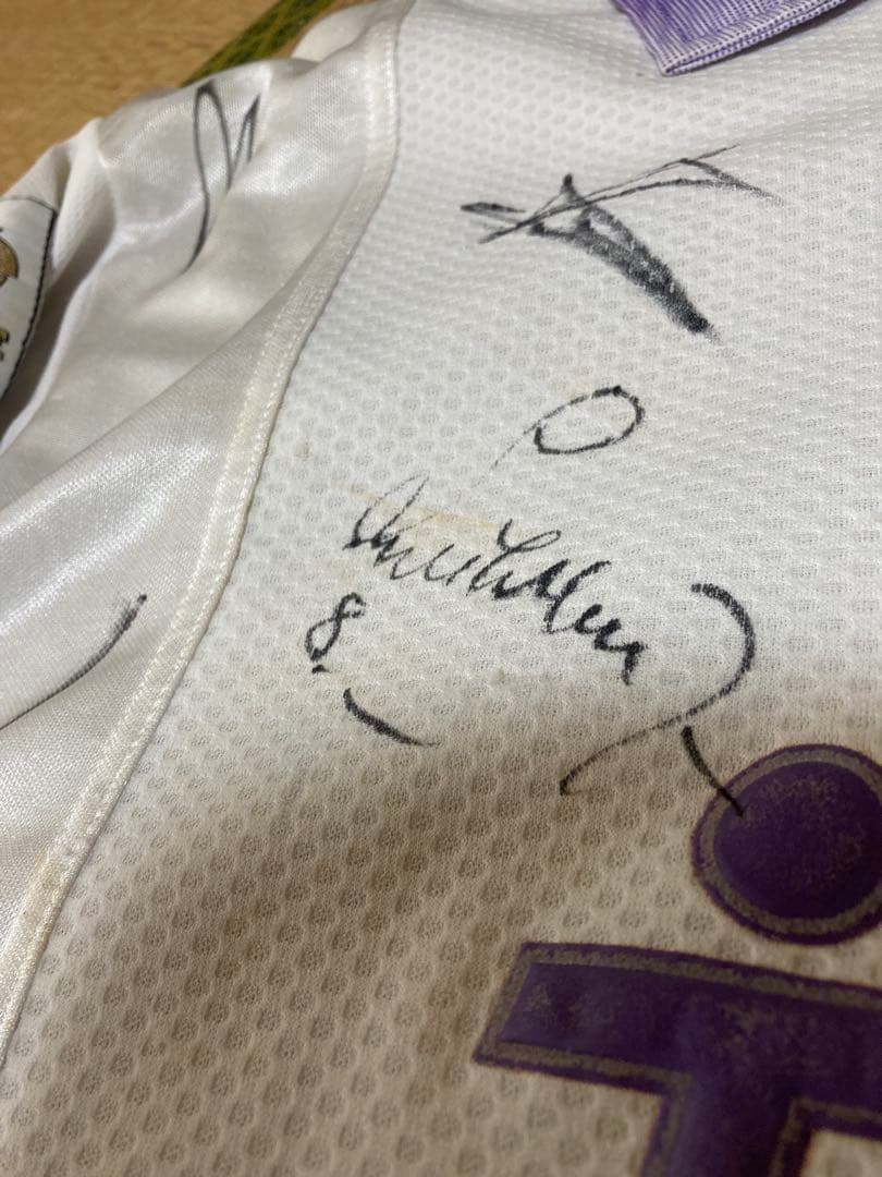 レアルマドリード　サイン入りユニフォーム　ケルメ　M フィーゴ　マクマナマン