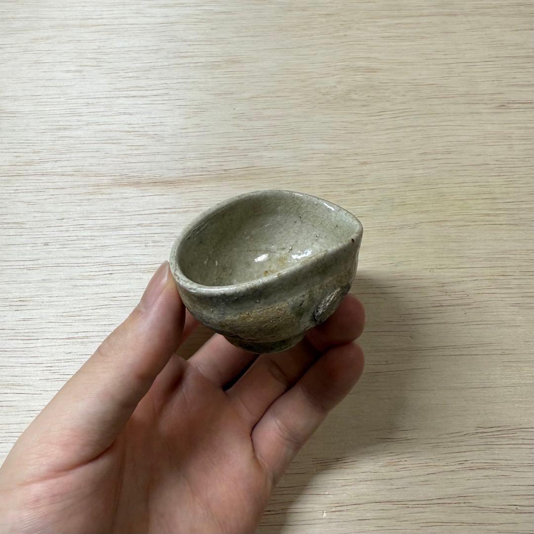 古美濃 古瀬戸 盃 小徳利 涙壺 灰釉 江戸時代 御深井 太白 古常滑 古美術