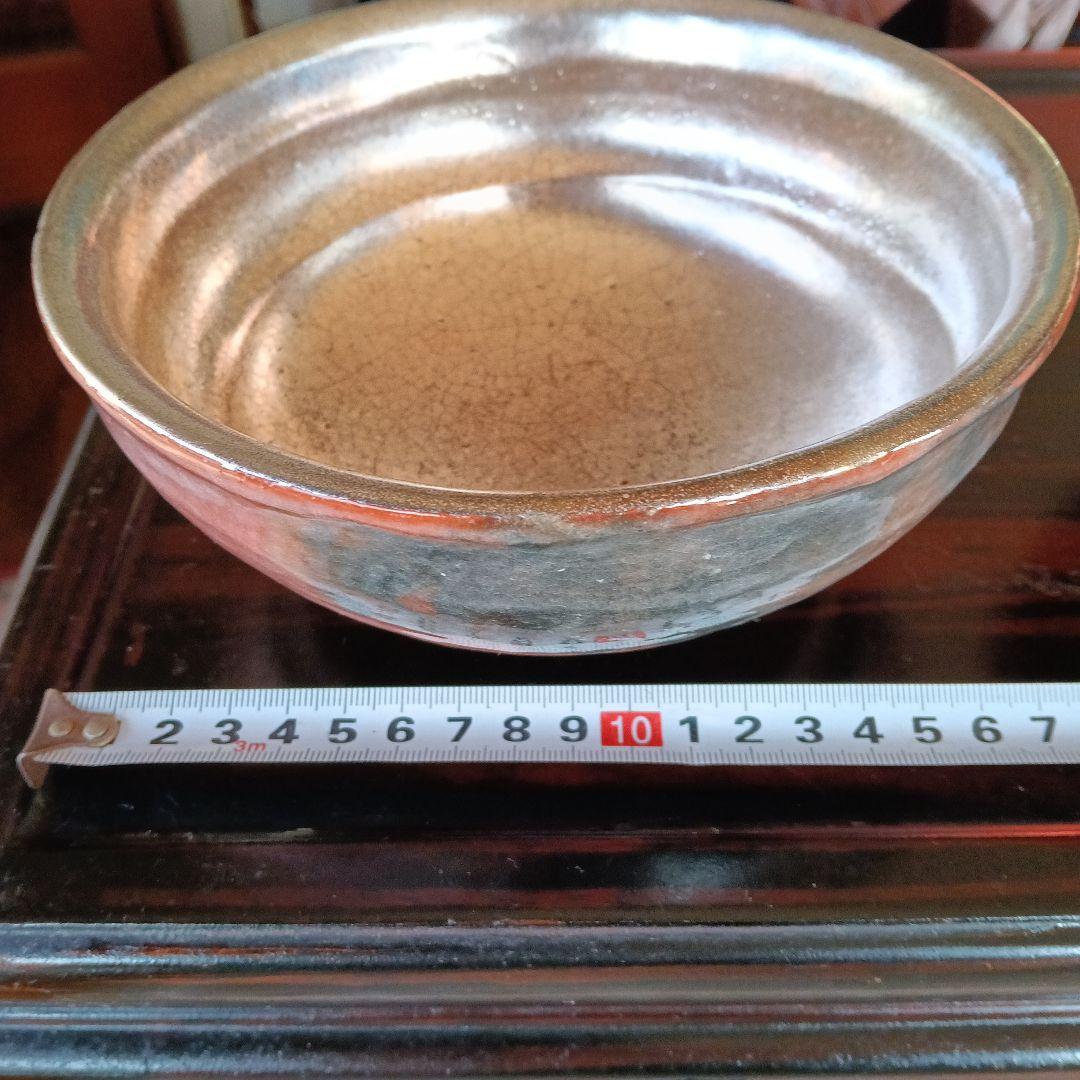 佐々木松楽作　赤楽茶碗