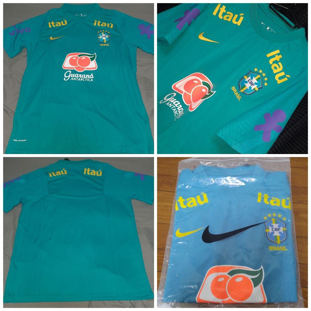 21/22ブラジル代表 トレーニングシャツ フルスポンサーモデル。