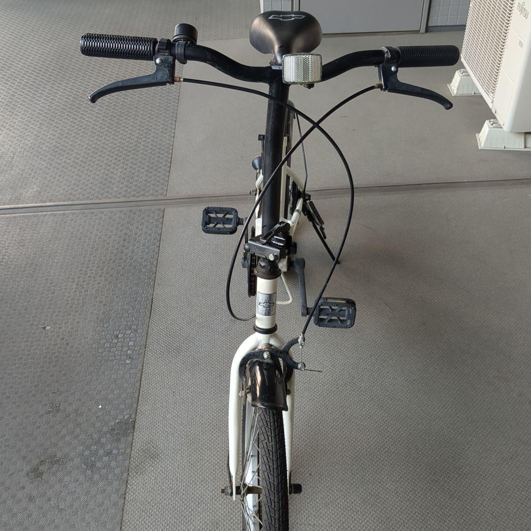 シボレー　折りたたみ自転車 ホワイト 20 インチ