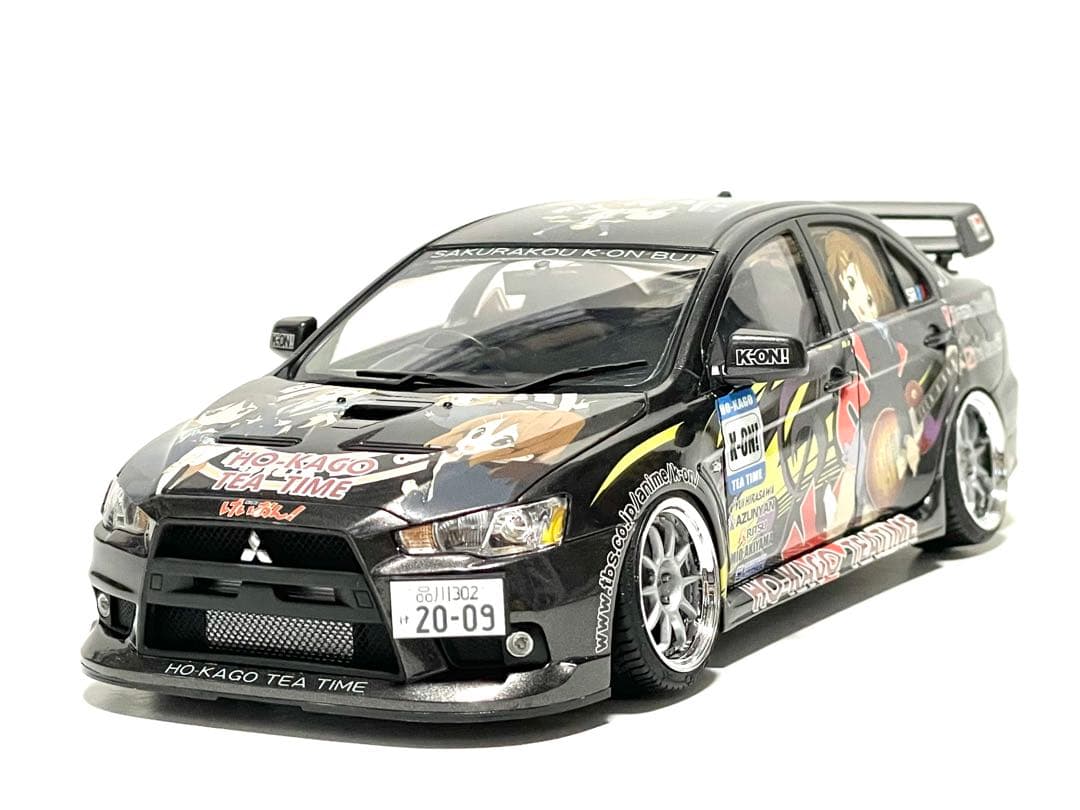 アオシマ1/24♠️けいおん！ランエボX痛車仕様♠️完成品