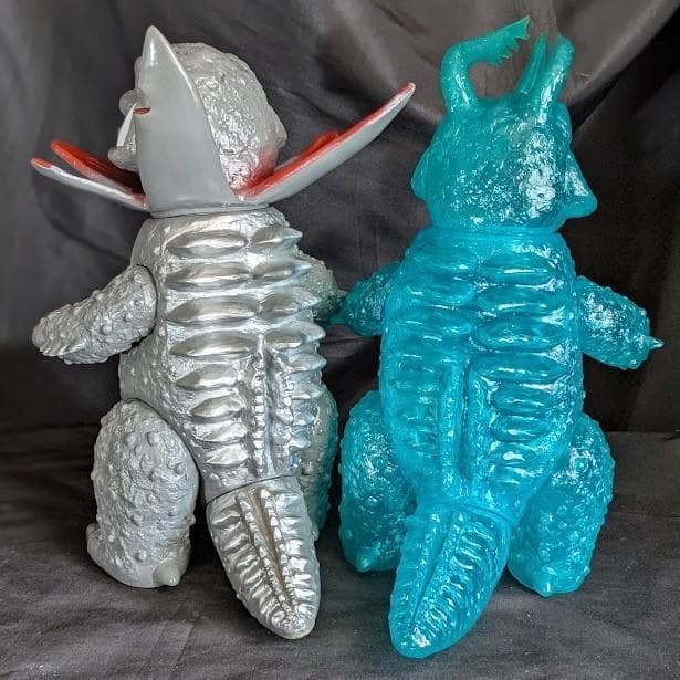 ガボラ＆クリア成型ネロンガ（マーミット）ソフビフィギュア２体セット