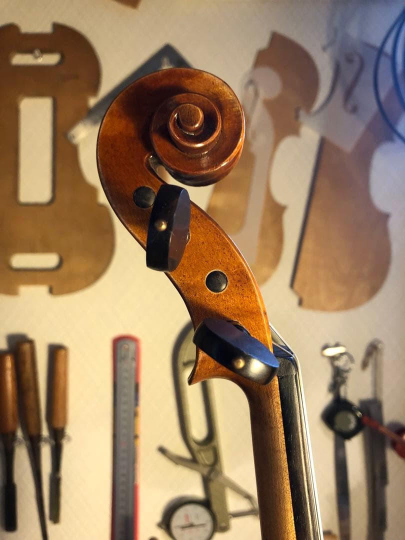 【タイムセール.駒&魂柱再調整済】優品　ノーラベル　中古バイオリン　4/4