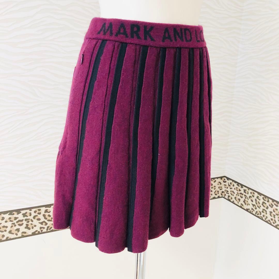 MARK AND LONA マークアンドロナ　ゴルフスカート　ニットスカート