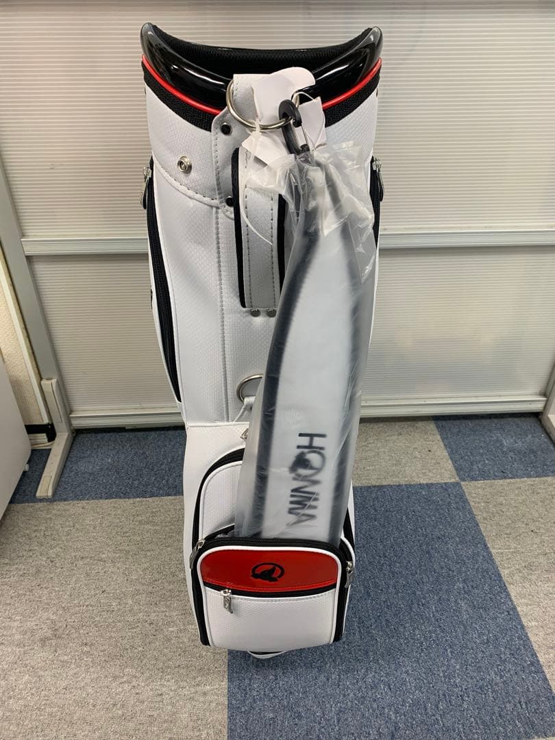 値下げ‼️【新品】ホンマ キャディバッグ ホワイト/レッド/ブラック
