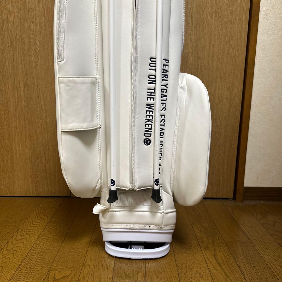 PEARLY GATES ゴルフバッグ ホワイト＋アイアンカバー付