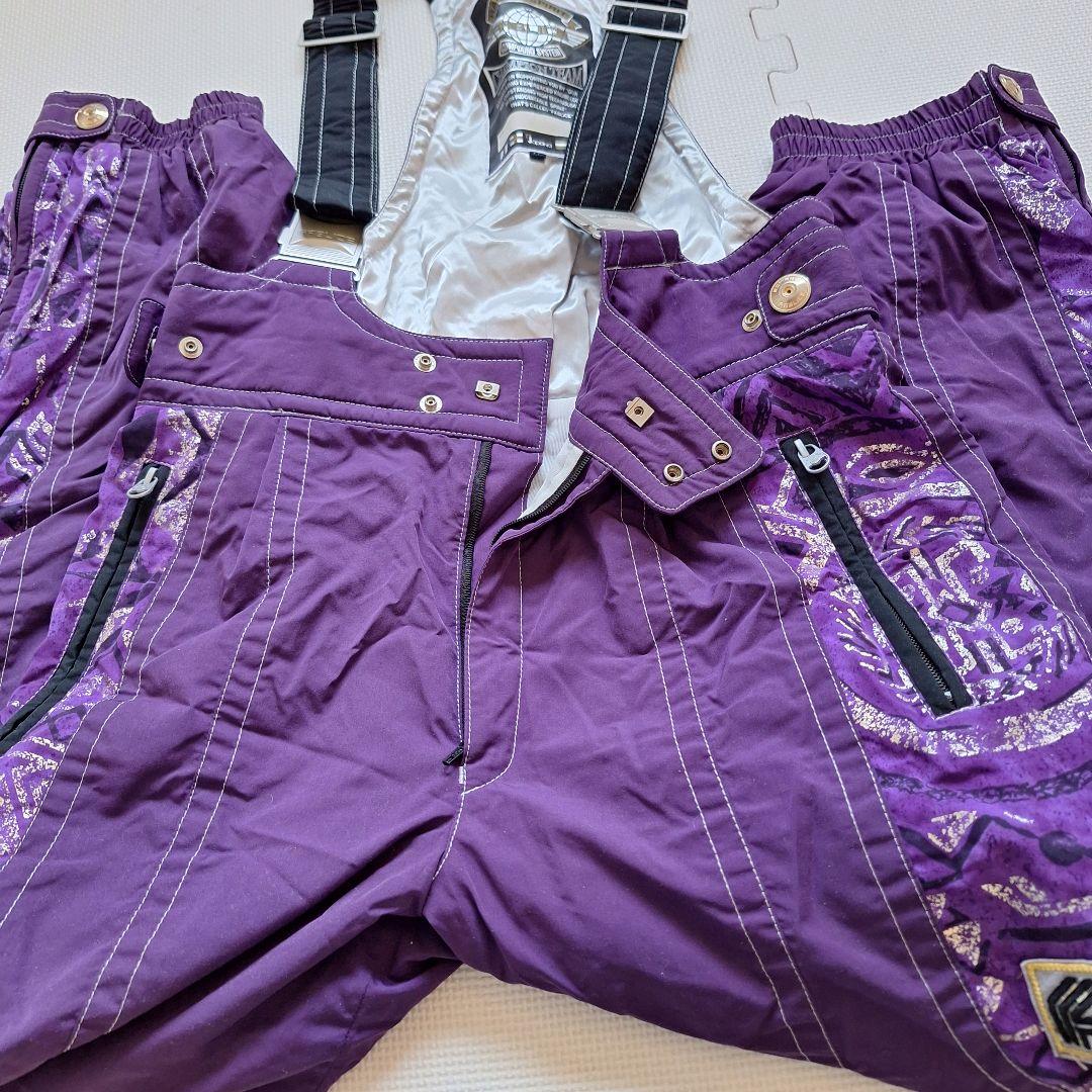 【FABLICE】スキーウェア上下 メンズ 紫 セット