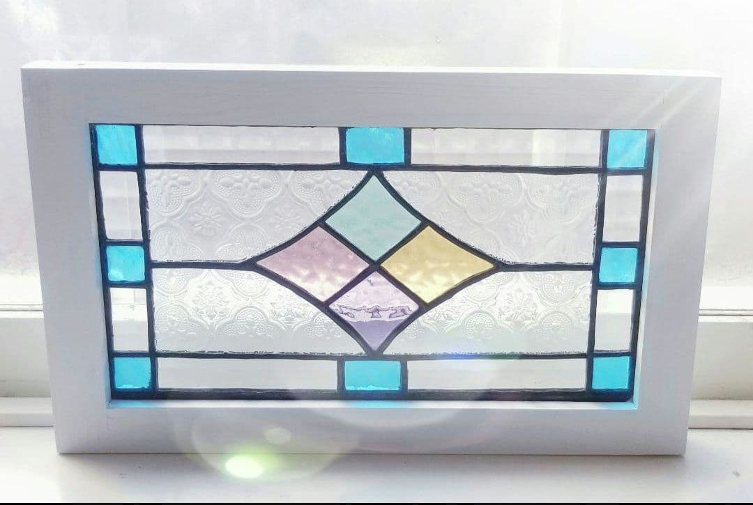 ステンドグラス　アンティーク調パネル(縦横両用)