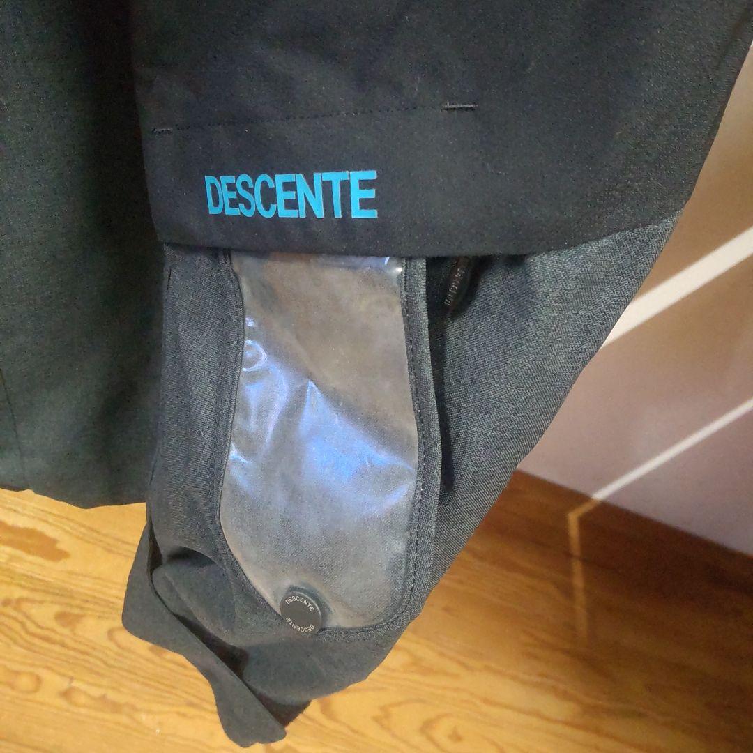 DESCENTE スキーウェア メンズL 黒/グレー/青
