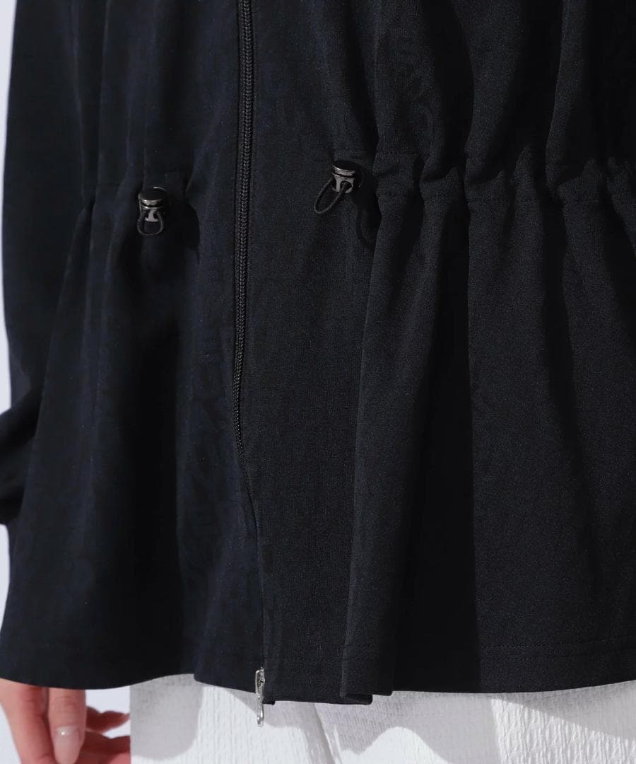 未使用 タグ付き メッシュ ダブルジップフーディジャケット 1 M ブラック