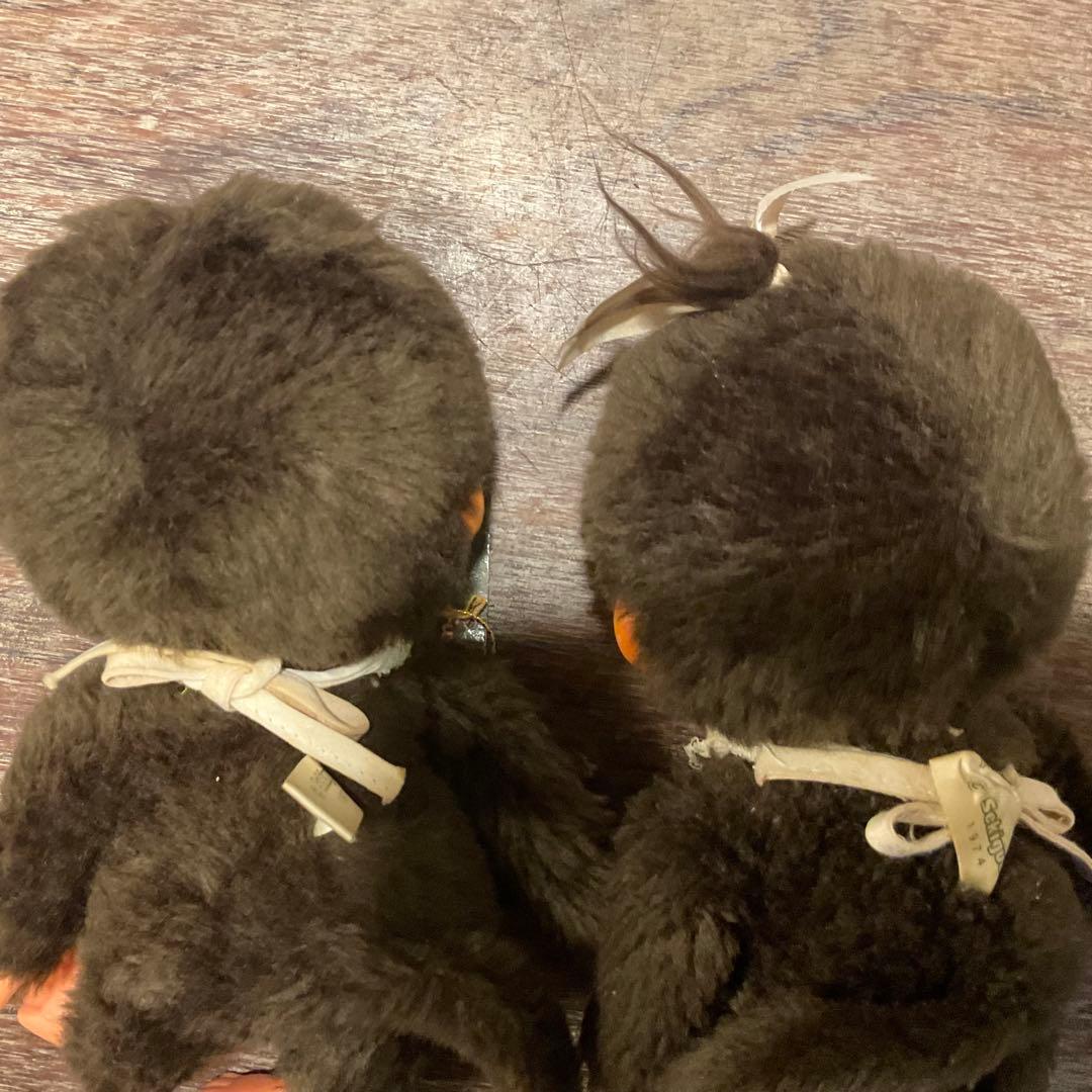 昭和レトロ 初代 ふた子のモンチッチ 当時物 1974 セキグチ ブルーアイ