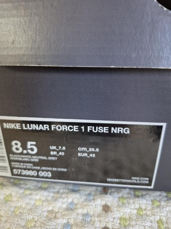 シューズ Nike Lunar Force 1 Fuse NRG 8.5