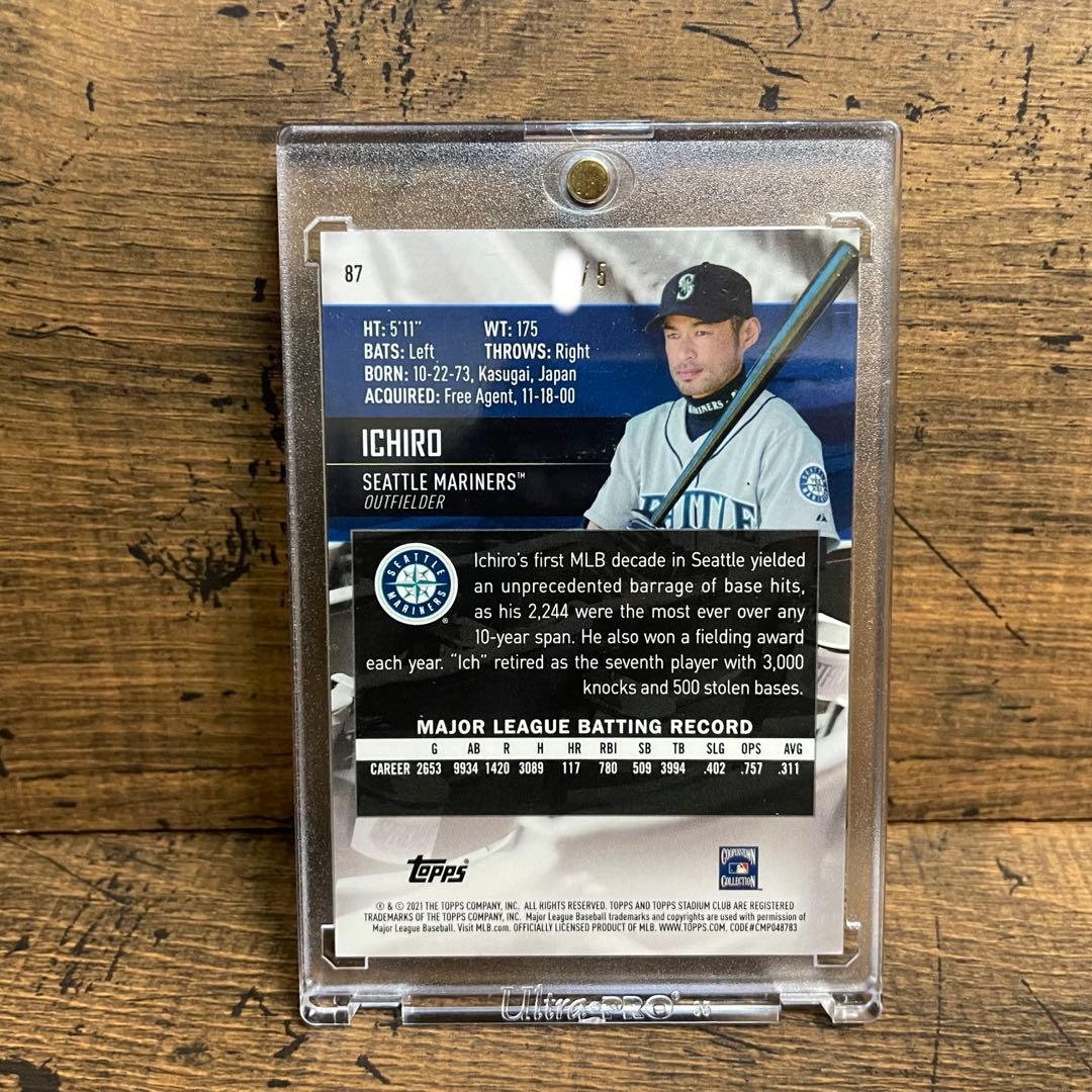 世界5枚限定！Topps イチロー レッドクロム 2021 マリナーズ