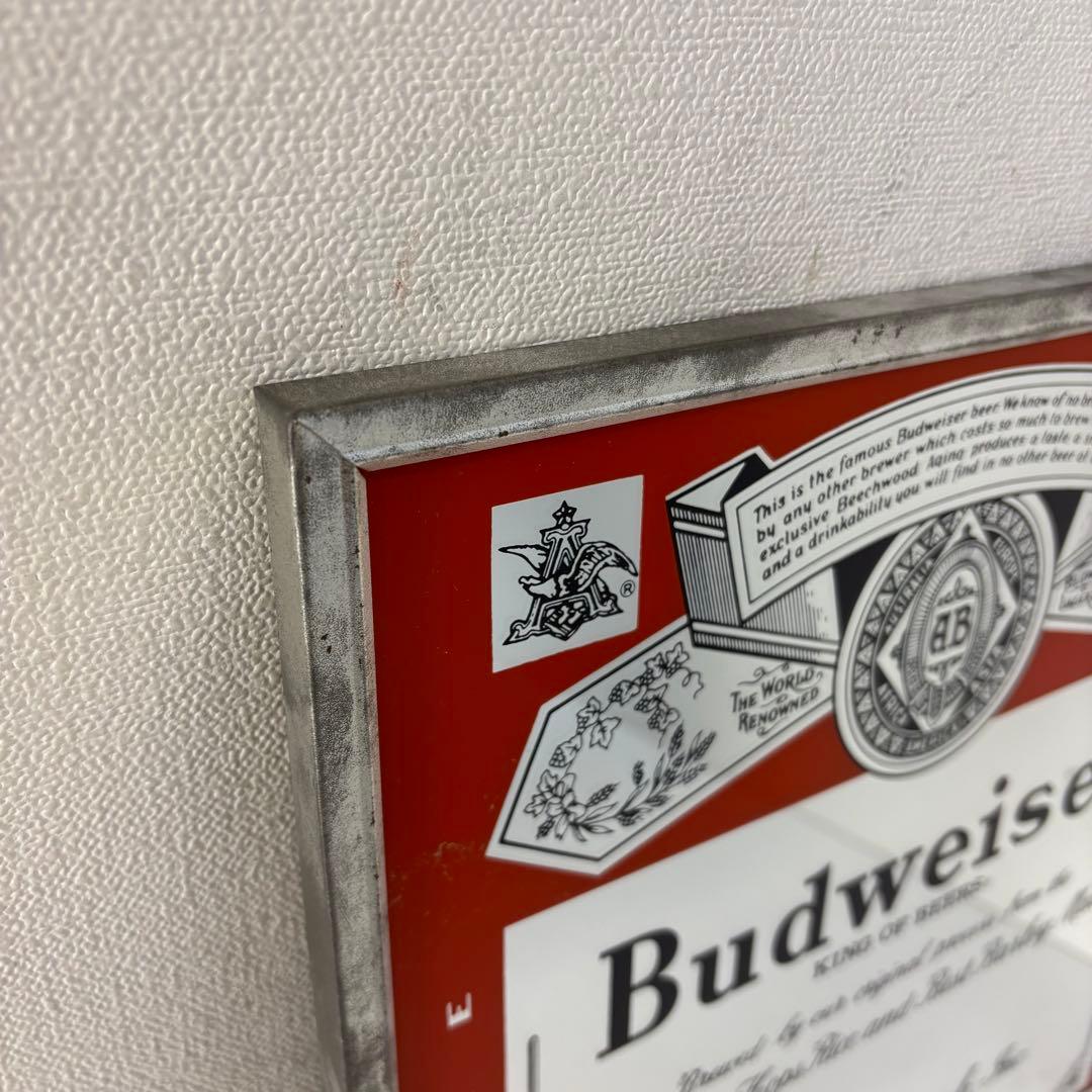 Budweiser パブミラー ヴィンテージ 30cm バドワイザー 鏡