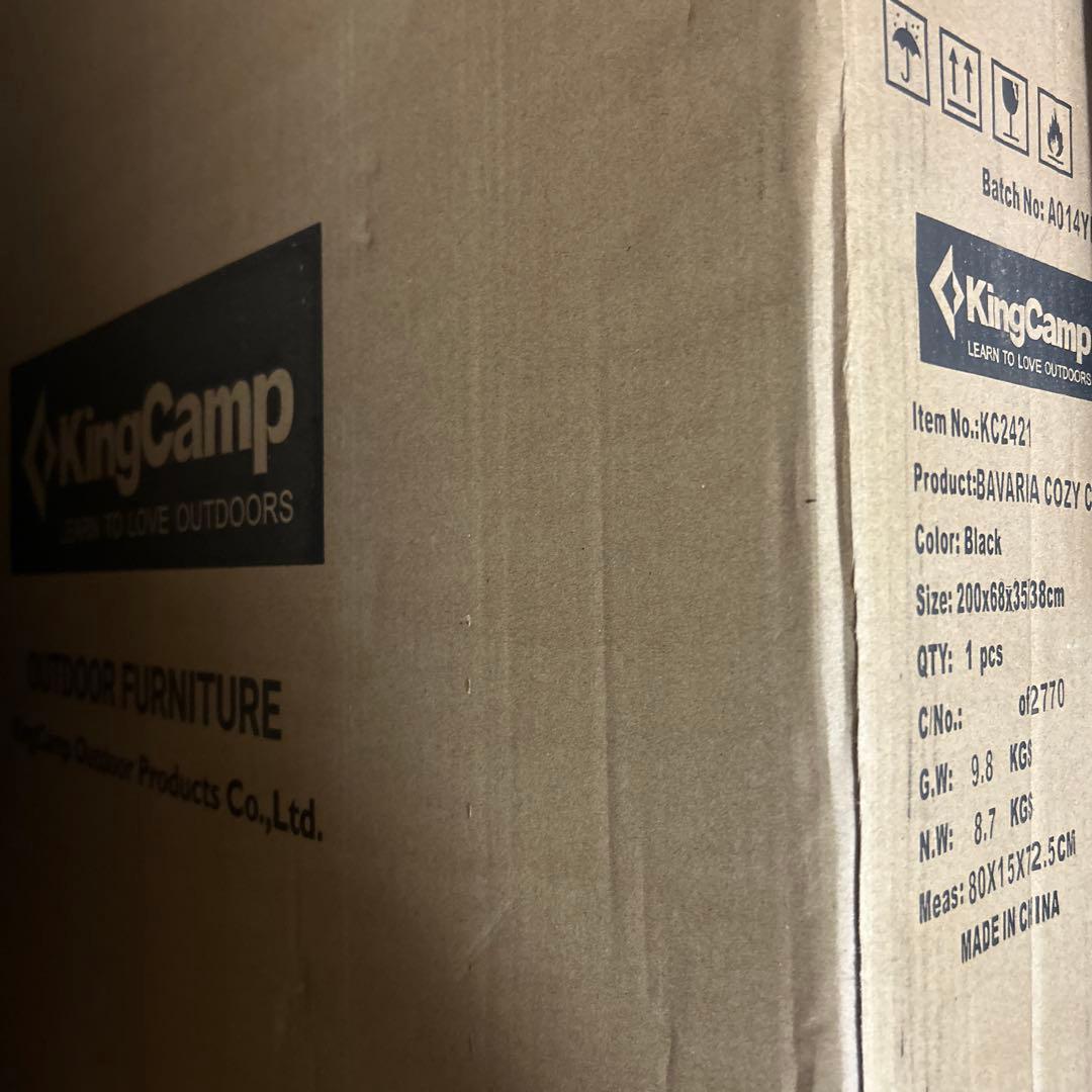 KingCamp 折りたたみ式リクライニングベッド 200x68cm