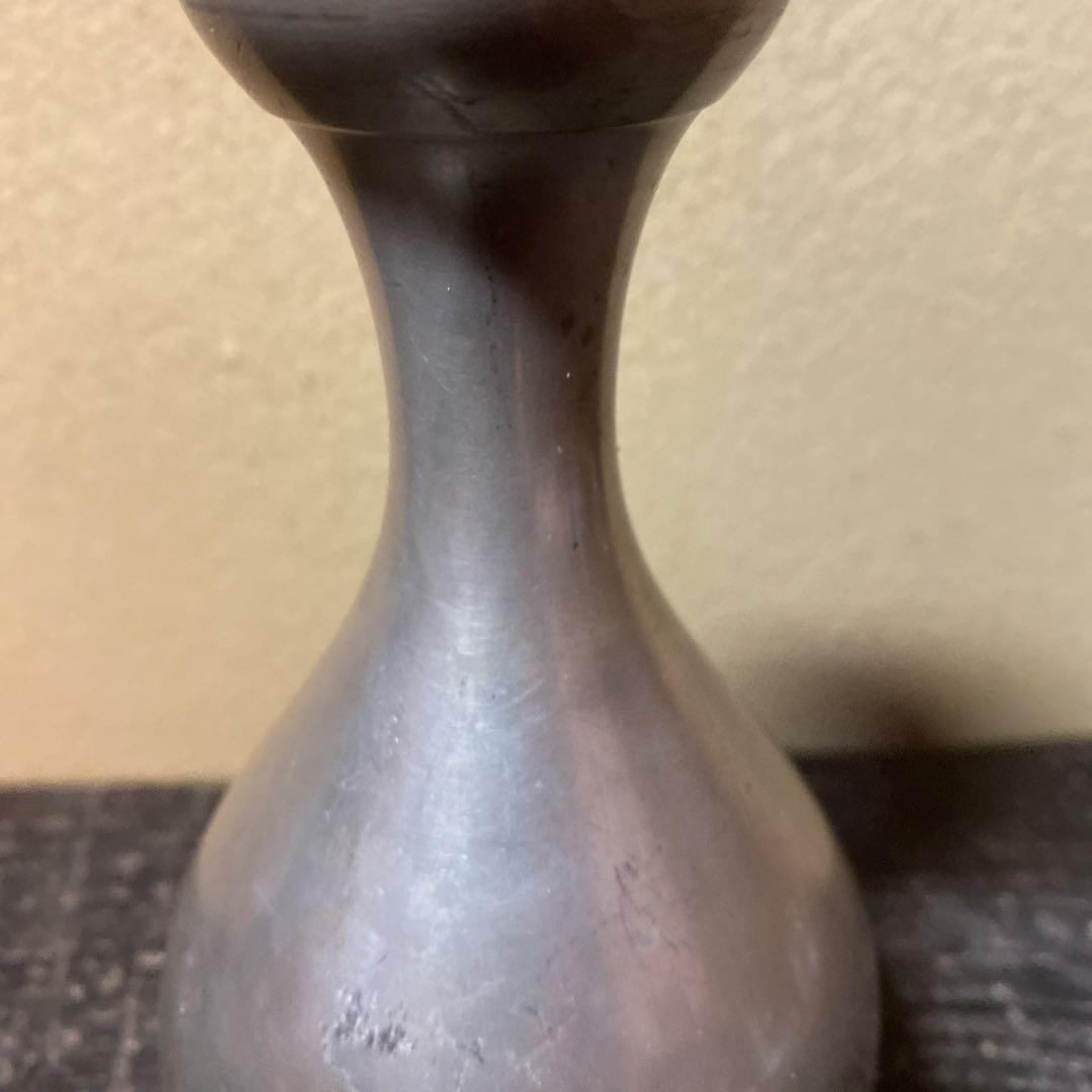 錫徳利D 京錫源製　8cm16.5cm 380g