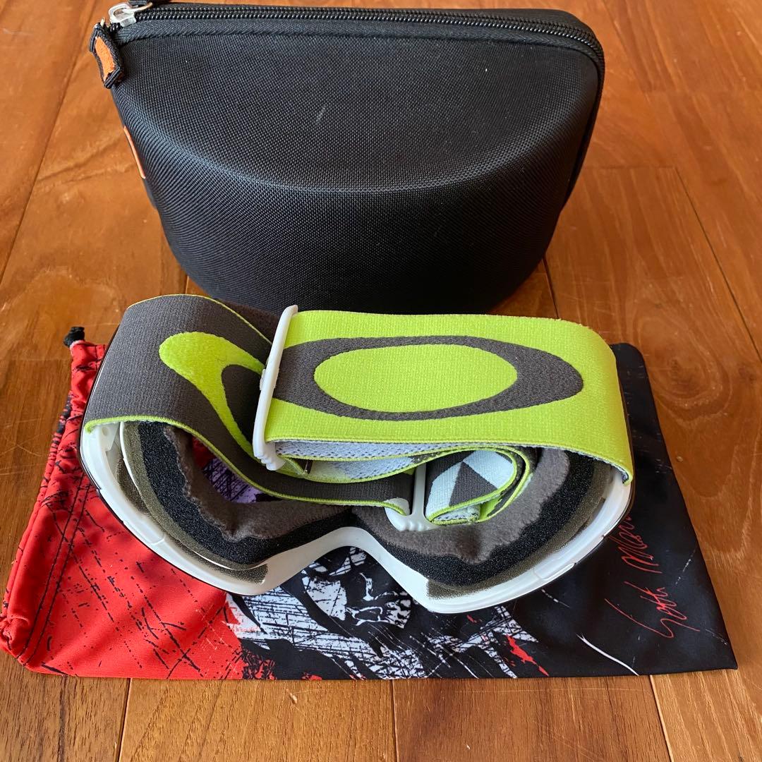 【美品】OAKLEY FLIGHT DECK グリーン　スキー　スノボ　ゴーグル