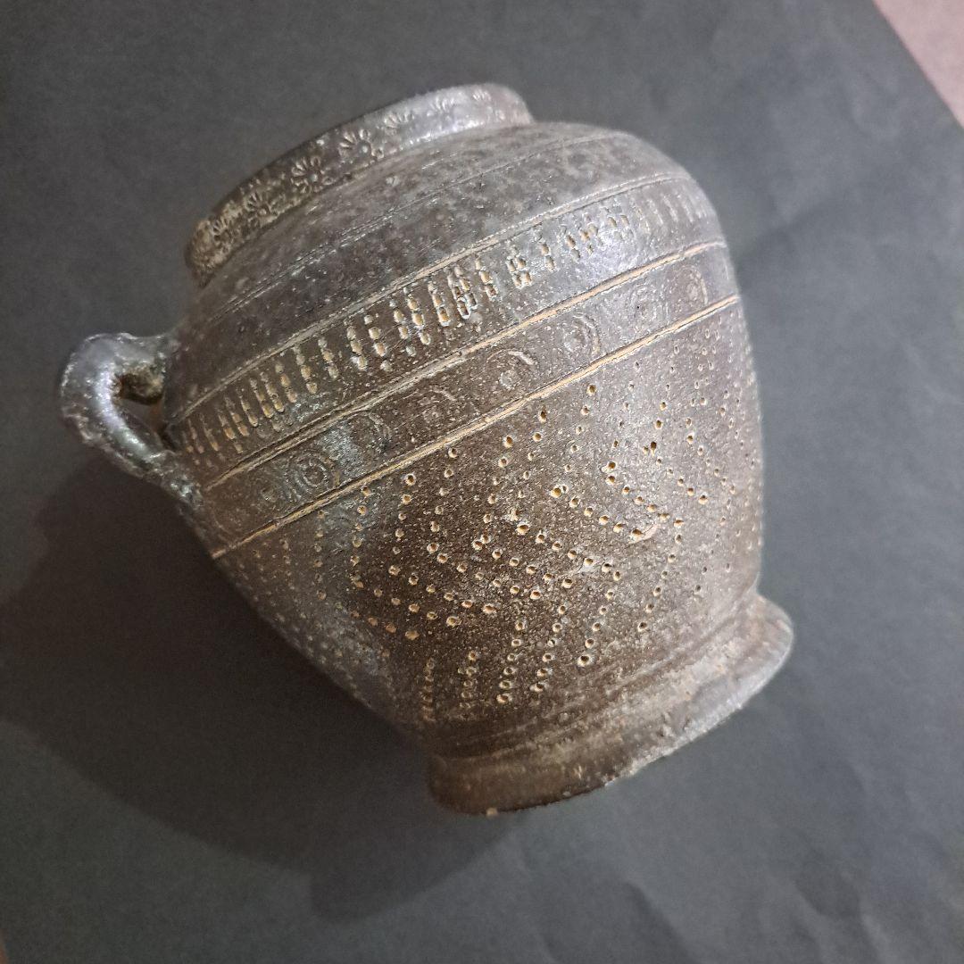 古代土器　　双耳壷　　押形多様図