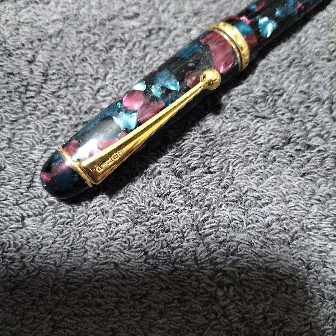 14K 525 PILOTマーブル模様 万年筆