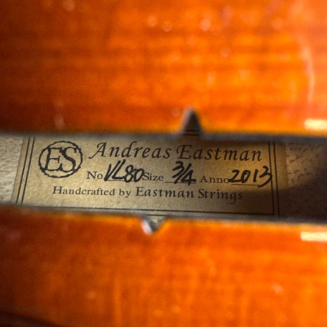 Andreas Eastman VL80バイオリン 3/4 ケース付