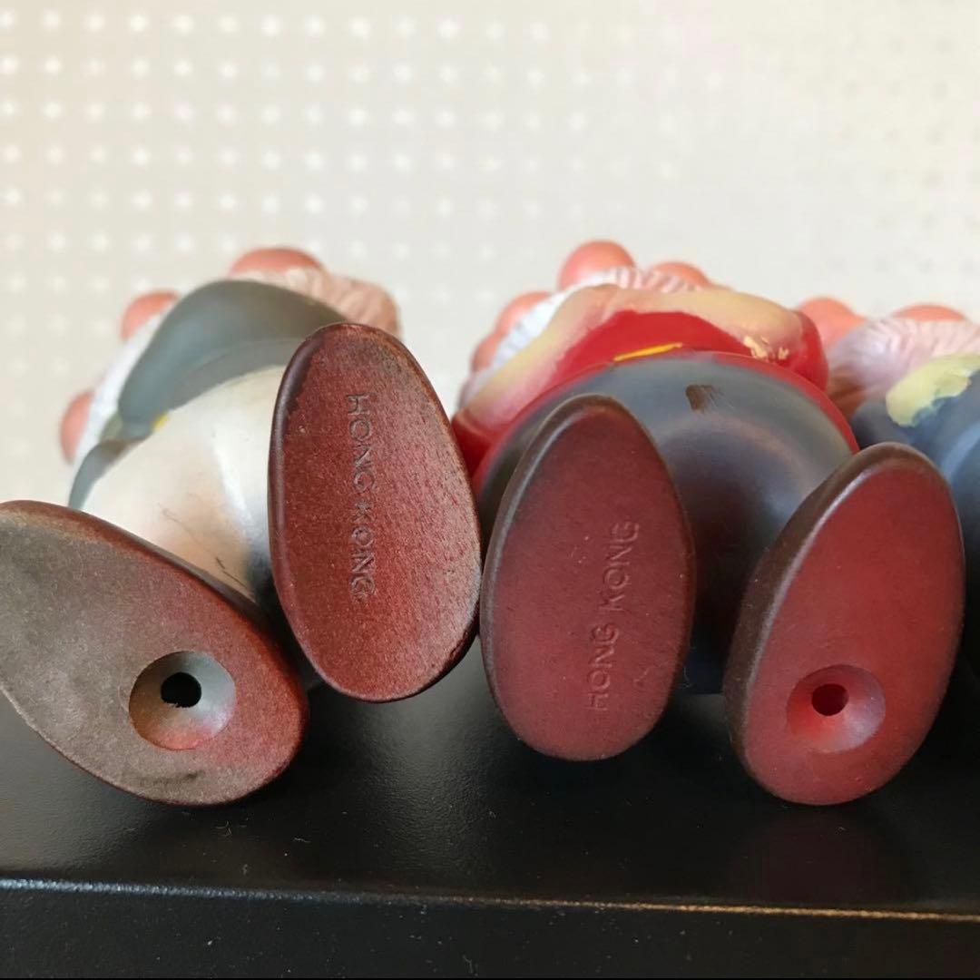 ディズニー　ビンテージ　白雪姫　７人の小人　ソフビフィギュア７人セット