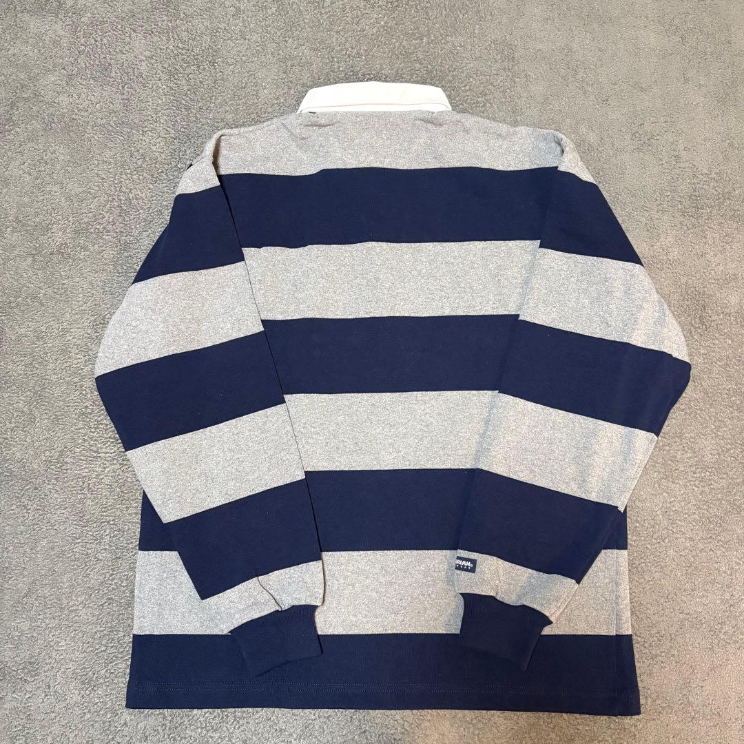 【新品】バーバリアン BARBARINA ラガーシャツ XL グレー ネイビー