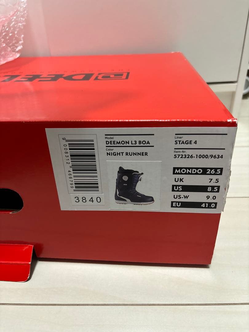 美品　24-25 DEELUXE ID LITE 26.5センチ　スノボ