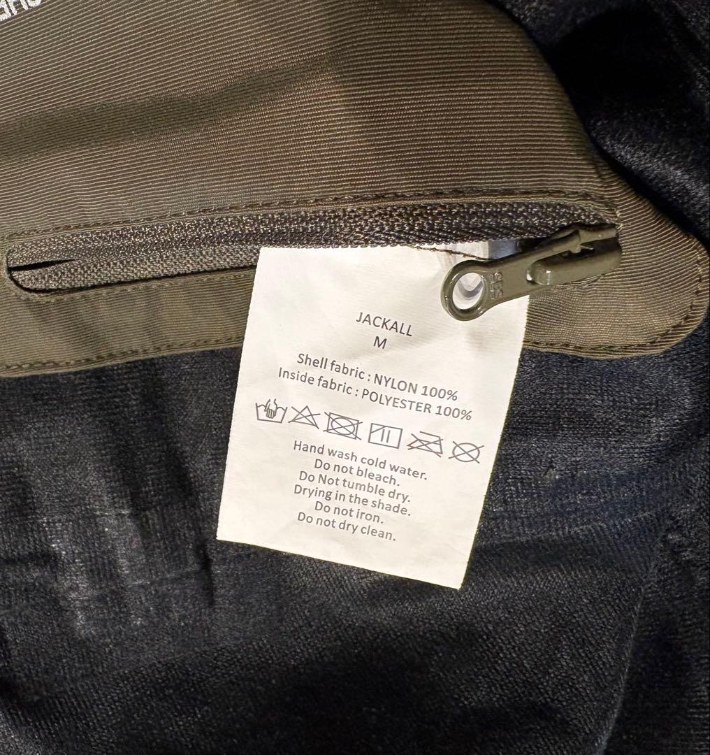 JACKALL ジャッカル　ハードシェルジャケット　アーミーグリーン　Mサイズ