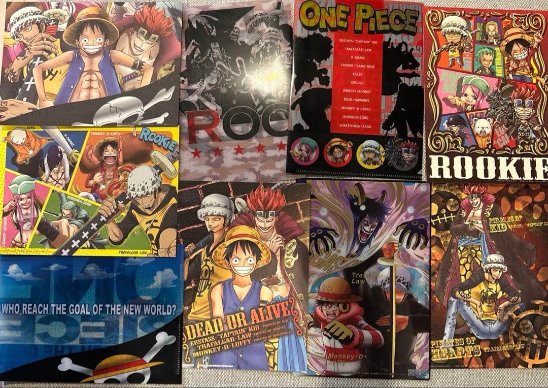 ワンピース ロー　クリアファイル　カード　下敷き　セット