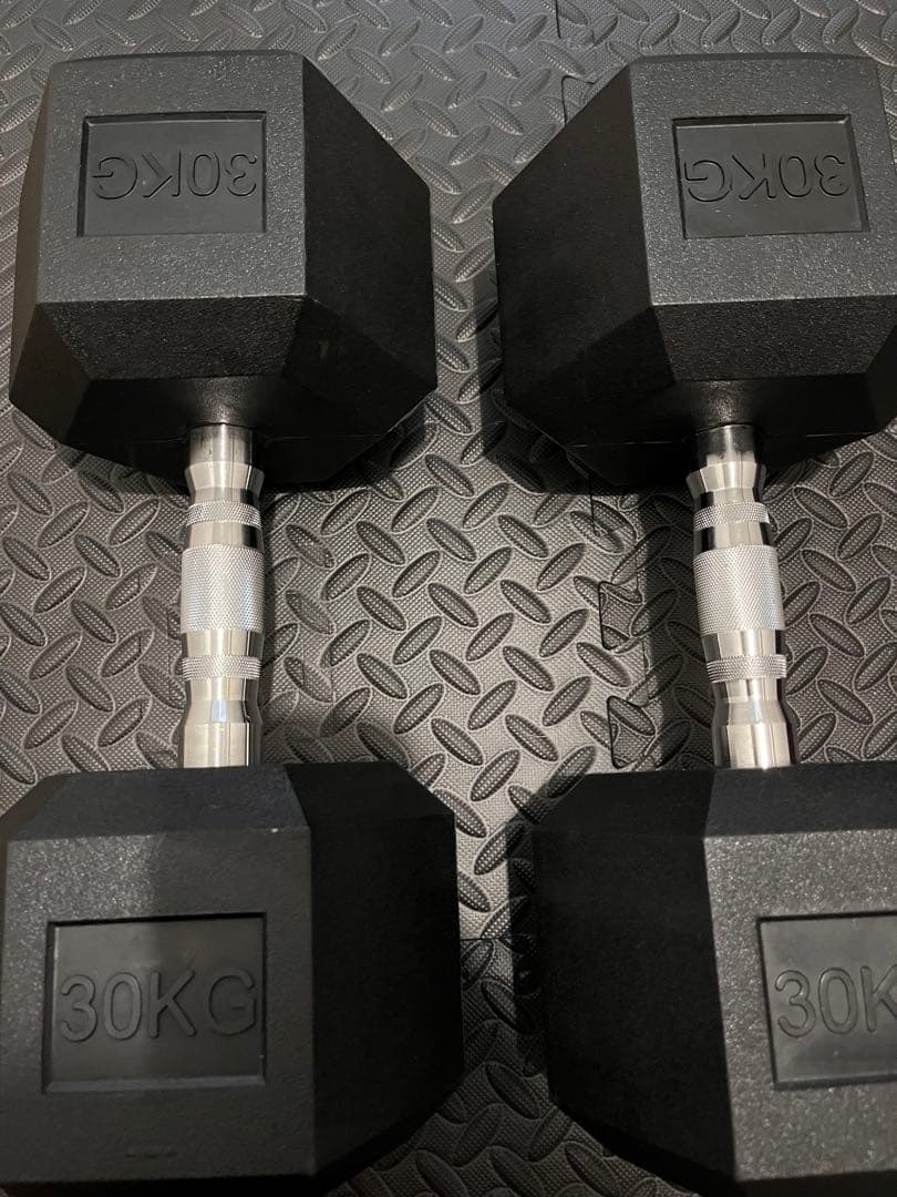 美品　六角 30kg 2個 セット　ヘキサゴンダンベル 合計60kg 大阪　北摂