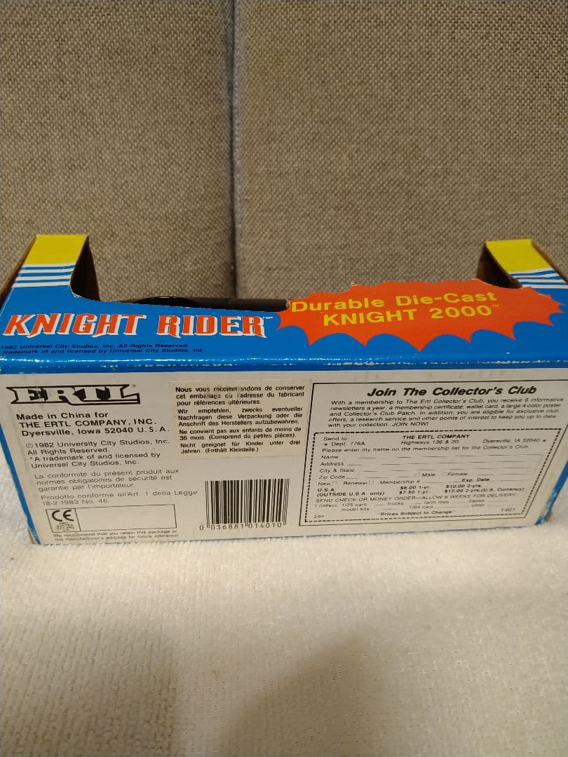 未使用　ビンテージ当時モノ　ナイトライダー　ナイト2000 1/25　アーテル製