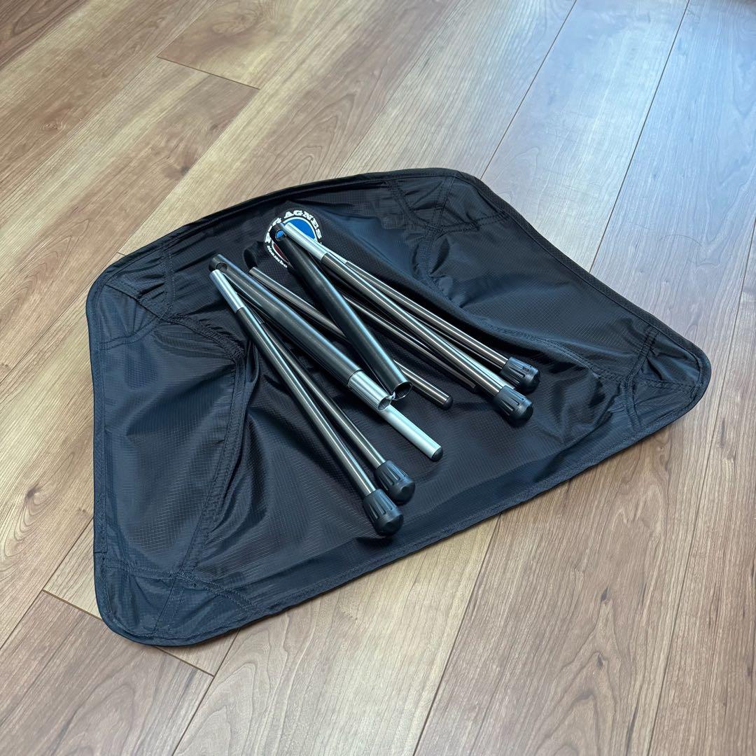 【美品】BIG AGNES ビッグアグネス スカイライン ULスツール ブラック