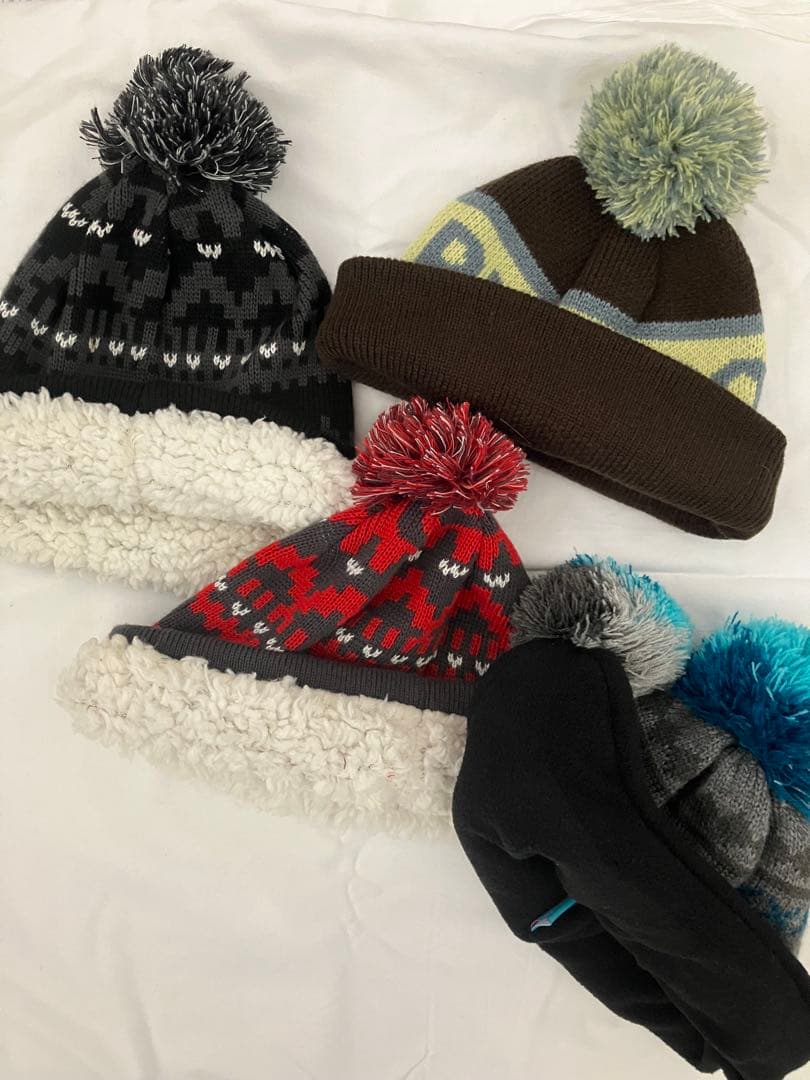 Burtonまとめて　ビーニー　ニット帽　ビンテージ　ボンボン