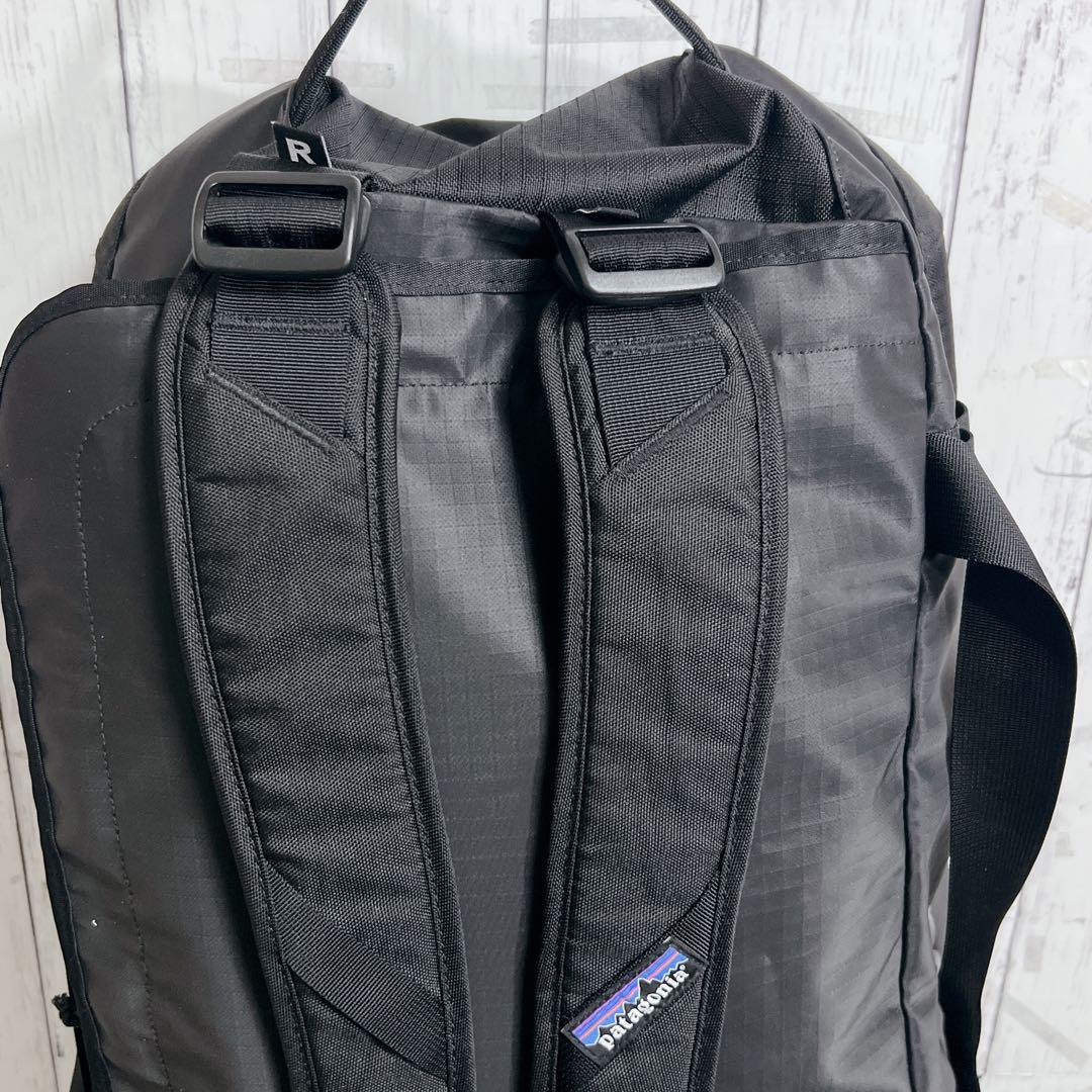 【美品】パタゴニア ブラックホールダッフル 40L 黒 ボストン リュック 人気