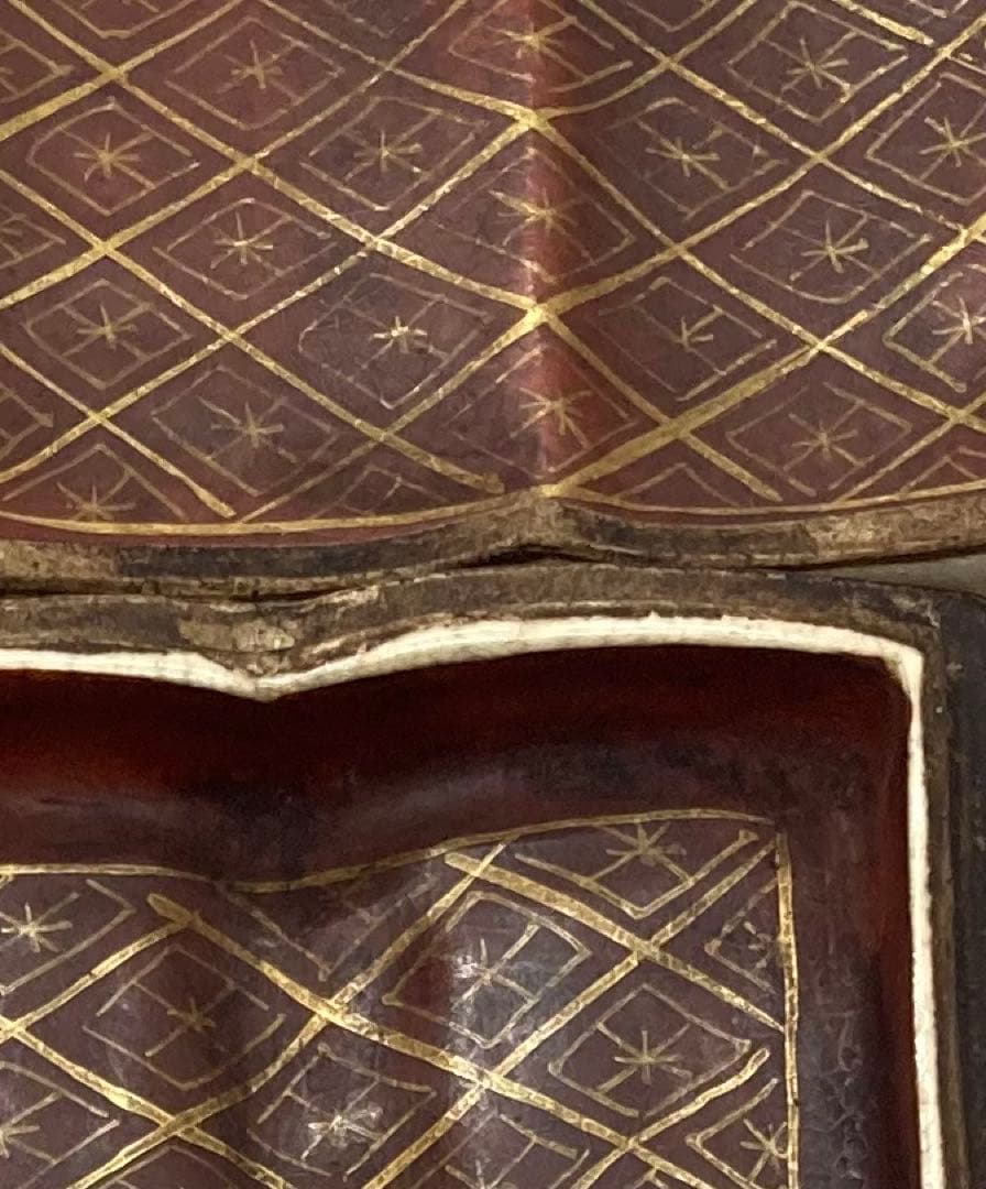 B440s「菊に芒図本形 香合」京焼　仁清　香道具　茶道具　仁清印在判