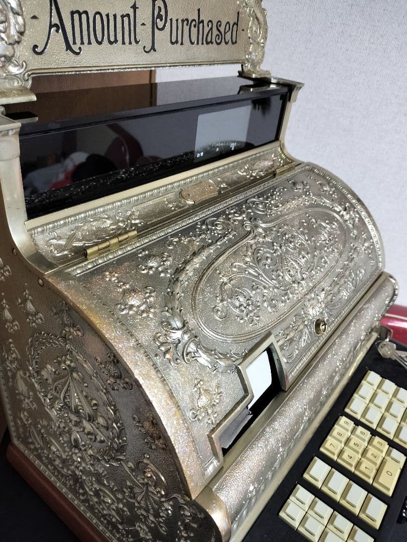 アンティークレジスター レジスター レジ 店舗計器 金庫 美容室 床屋 店舗