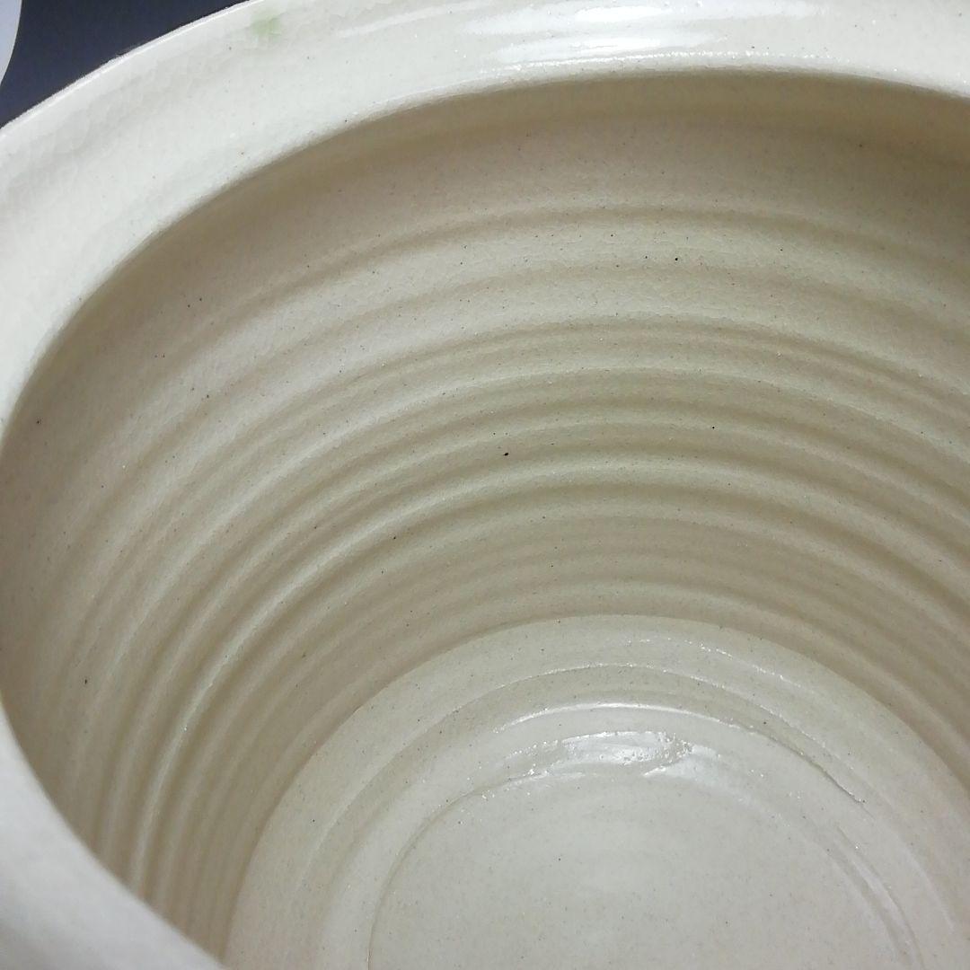 Ｓ６４３　水指　『織部』『山十窯　加藤光右衛門』　共箱　茶道具