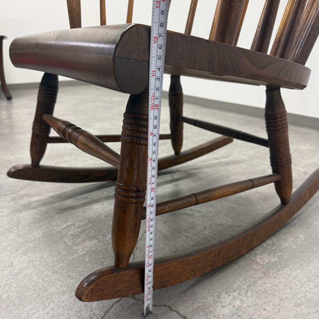 SNT1460 アンティーク 飛騨産業「穂高」ロッキングチェア ハイバック