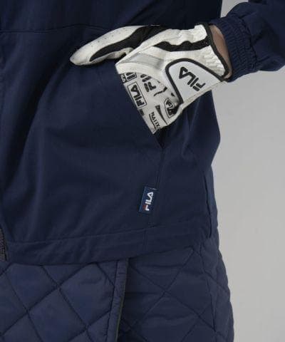 未使用 FILA GOLF LLサイズ レディース 中綿ベスト＋ブルゾン 紺LL