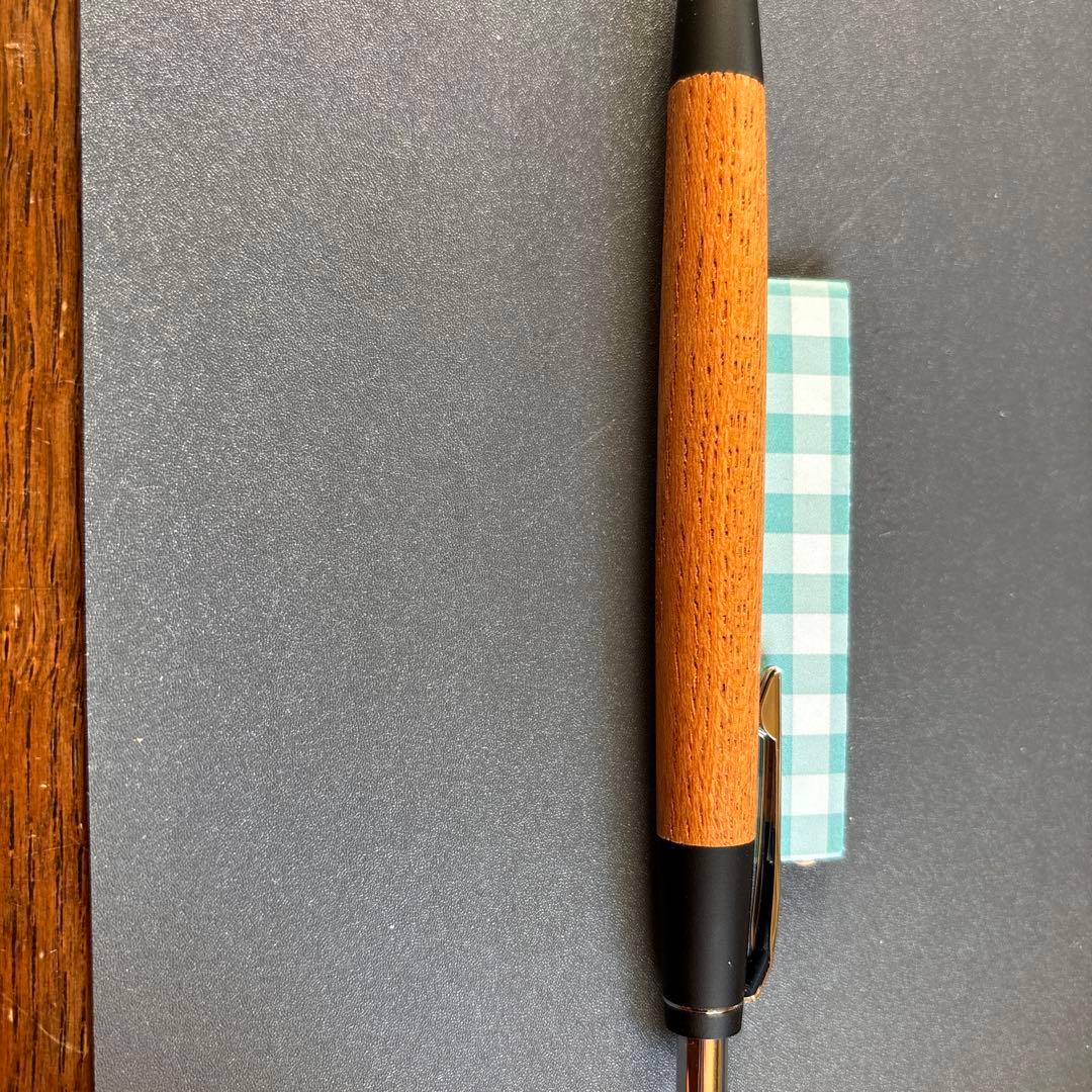 野原工芸　欅　シャーペン　真鍮