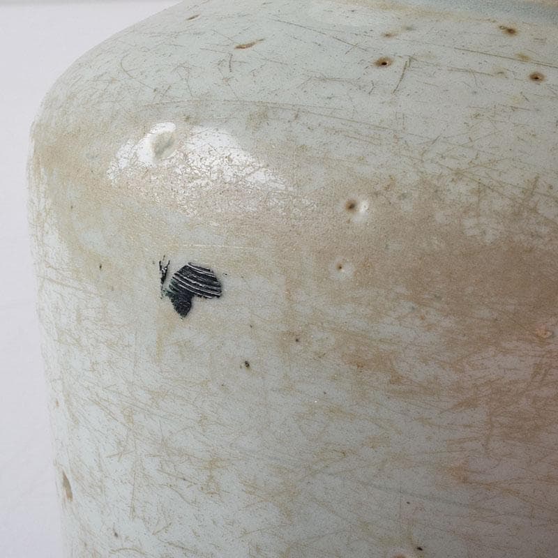 朝鮮美術　李朝　高麗白磁　壷　C　R8595