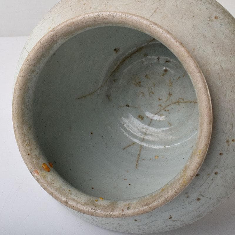 朝鮮美術　李朝　高麗白磁　壷　C　R8595