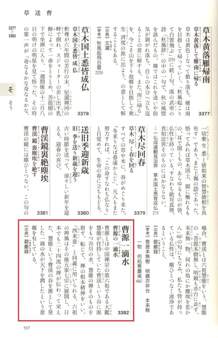 大徳寺511世管長 立花大亀自筆一行『曹源一滴水』共箱