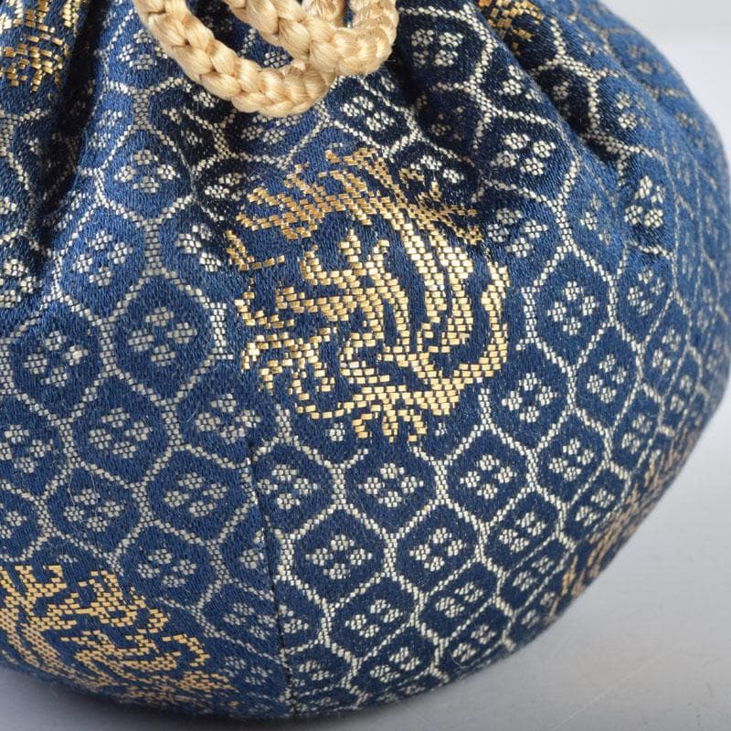 茶道具　一休庵　中村道年造　赤楽茶入　仕覆付　共箱　N　8700