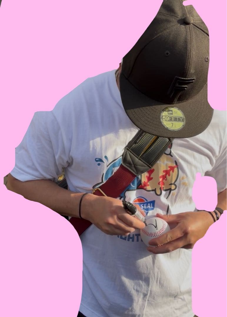 北海道日本ハムファイターズ 伊藤大海 直筆サインボール 沖縄キャンプロゴボール